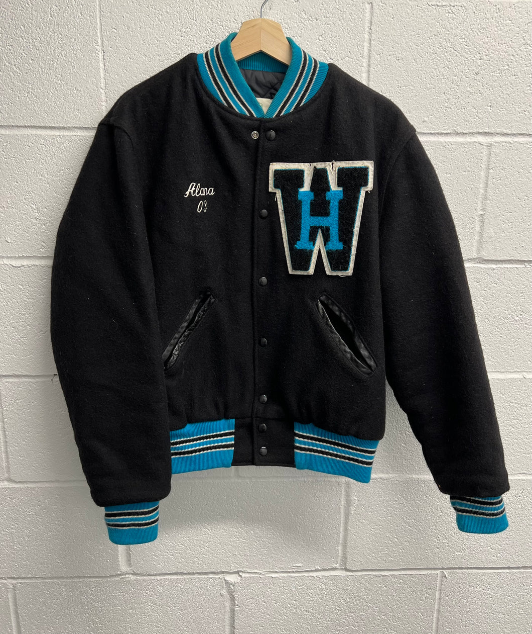 2000s Black&Blue Varsity Jacket
