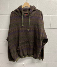 Load image into Gallery viewer, 90s Purple/Green Rugged solar fleece hoodie
