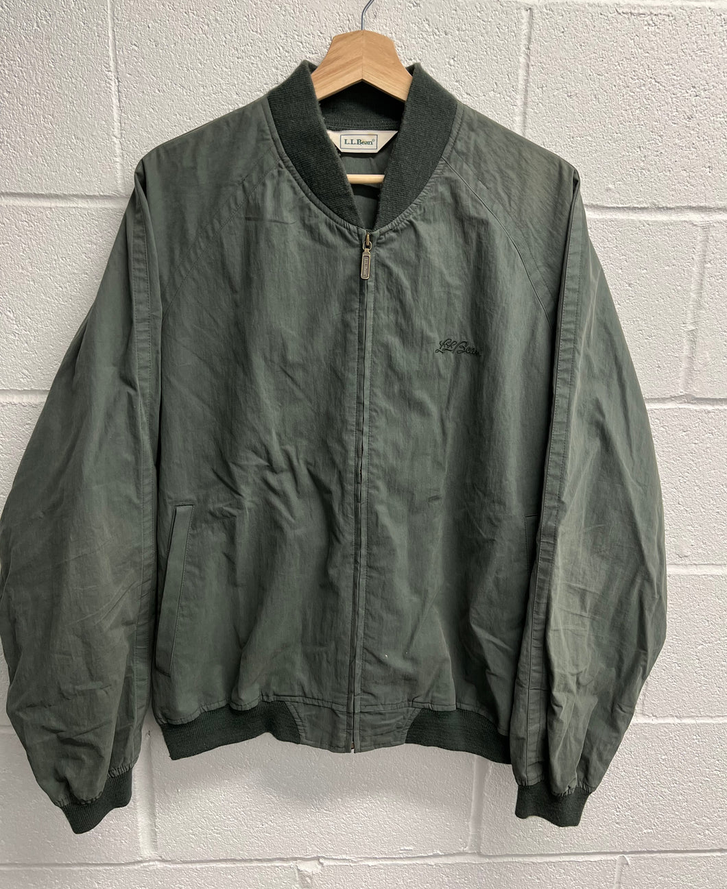 90s L.L. Bean Green Zip up Jacket